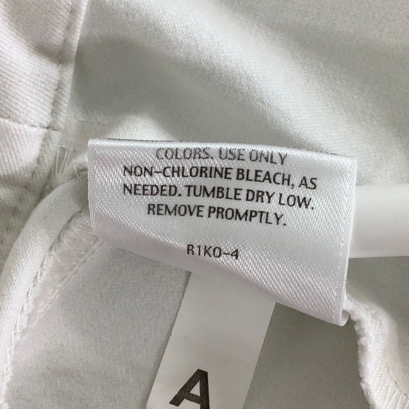 Eileen Fisher flat front Riko white high waisted pants size 8 EUC - Picture 6 of 11